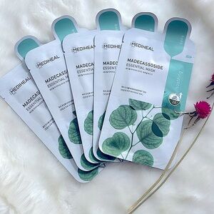 🌱MEDIHEAL Madecassoside Essential Mask Soothing Korean Skincare Lot of 5🌱